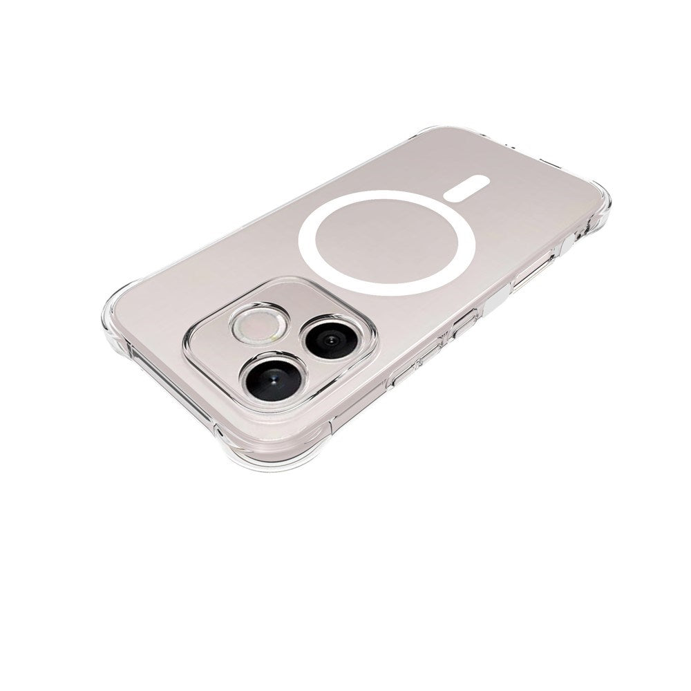 Honor 600 Lite EIDERWOOD Flexibelt Plast Skal m. Stötdämpande Hörn - MagSafe Kompatibel - Genomskinlig