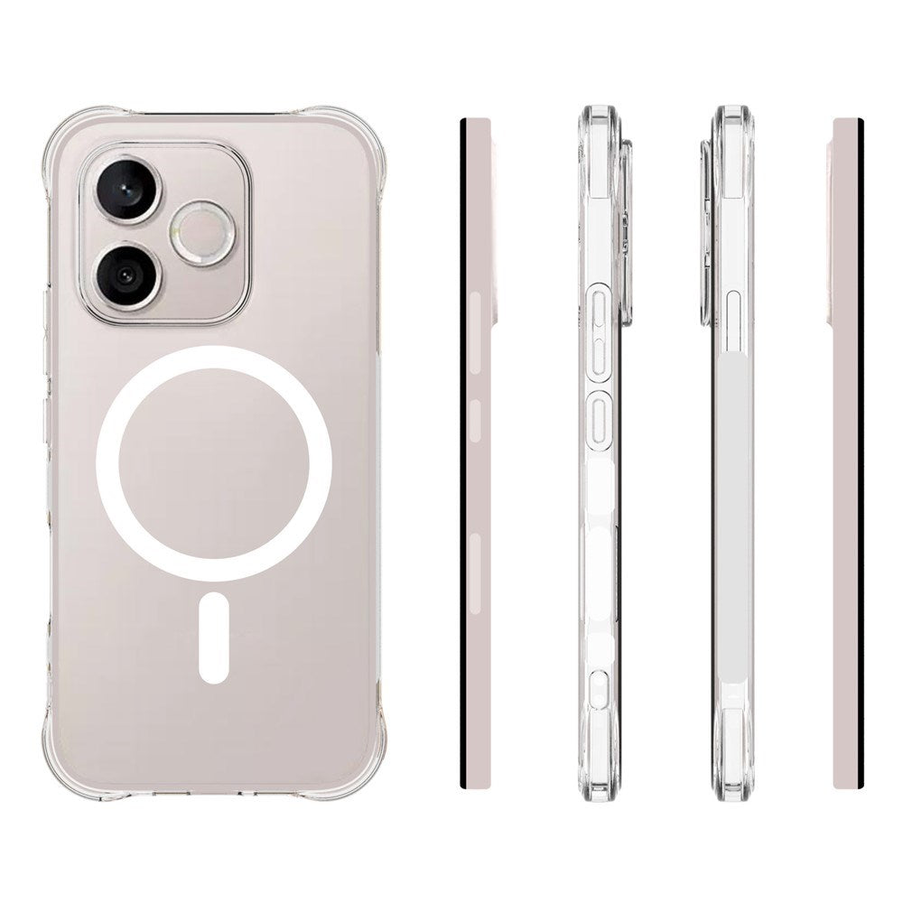 Honor 600 Lite EIDERWOOD Flexibelt Plast Skal m. Stötdämpande Hörn - MagSafe Kompatibel - Genomskinlig