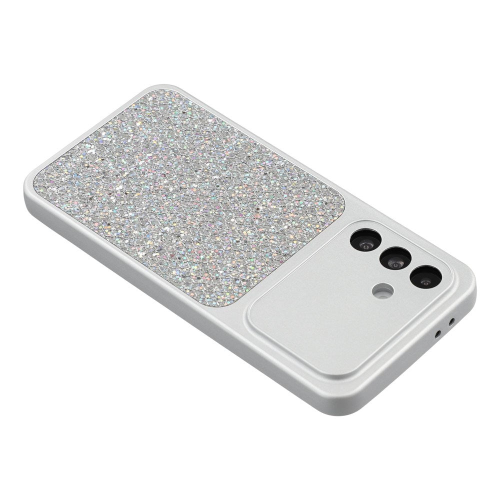 Samsung Galaxy A17 (5G) EIDERWOOD Flexibelt Plast Skal m. Glitter - Silver
