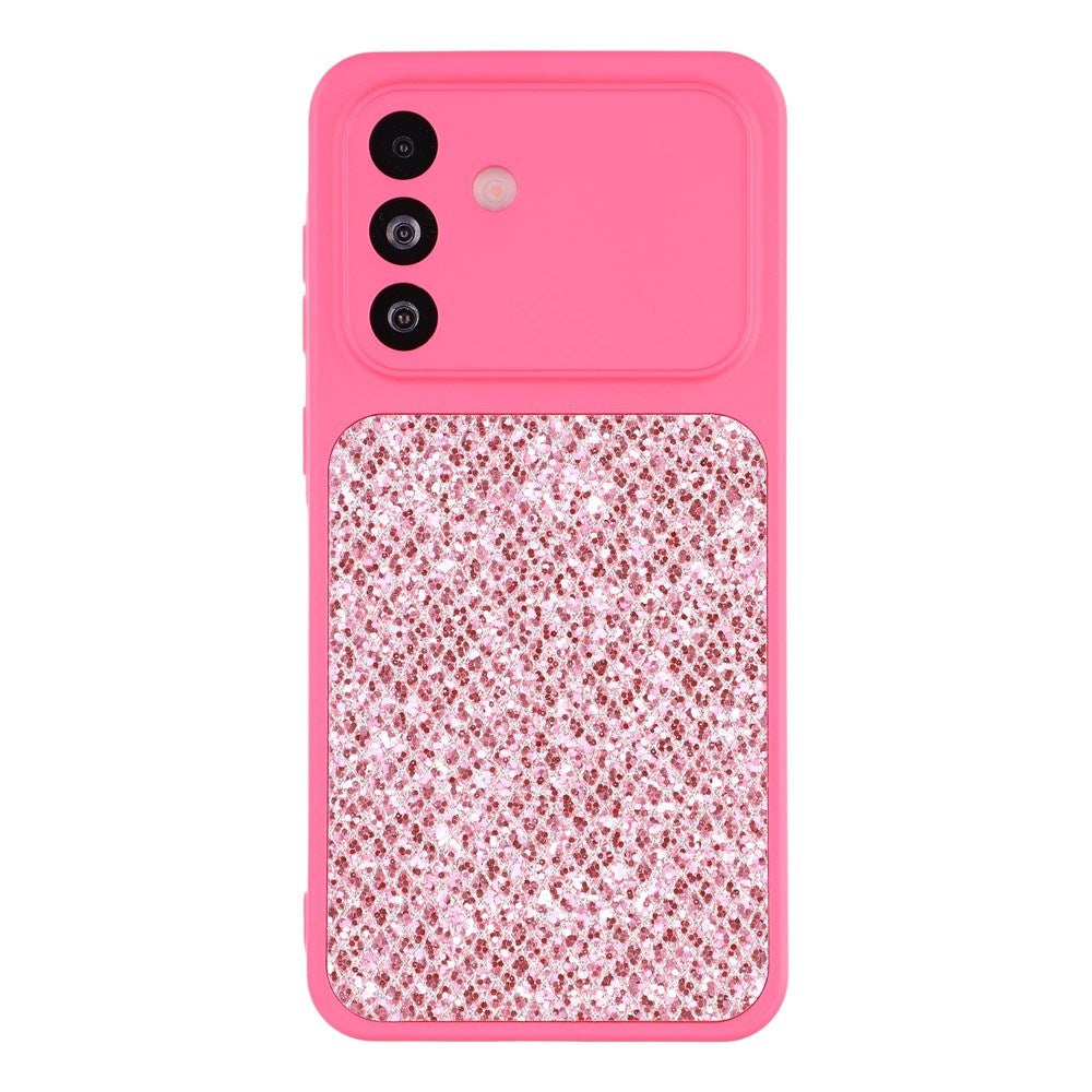 Samsung Galaxy A17 (5G) EIDERWOOD Flexibelt Plast Skal m. Glitter - Pink