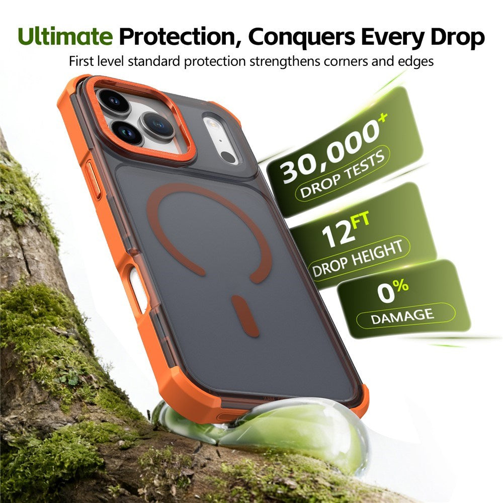iPhone 17 Pro EIDERWOOD Matt Hybrid Plast Skal - MagSafe Kompatibel - Orange