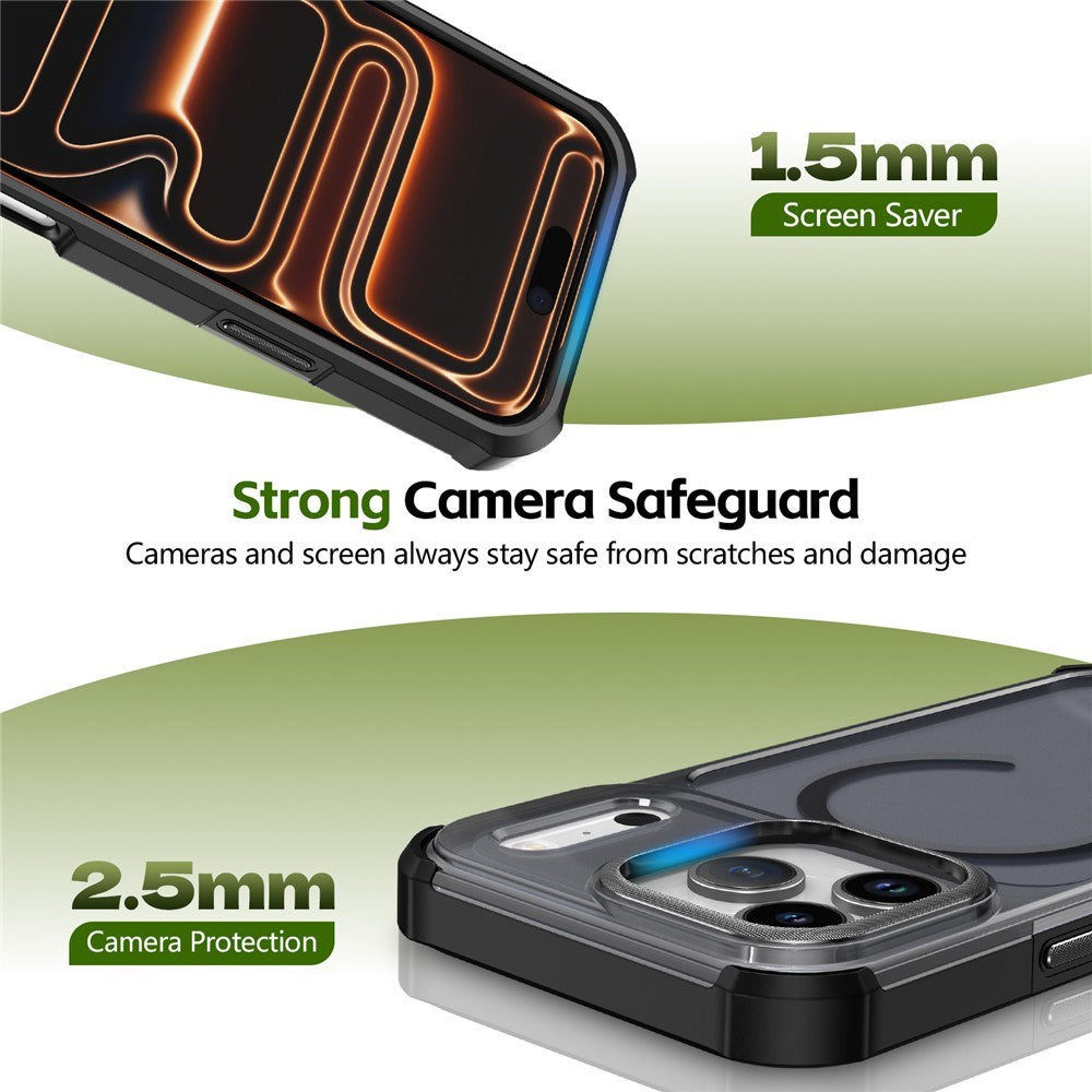 iPhone 17 Pro EIDERWOOD Matt Hybrid Plast Skal - MagSafe Kompatibel - Svart