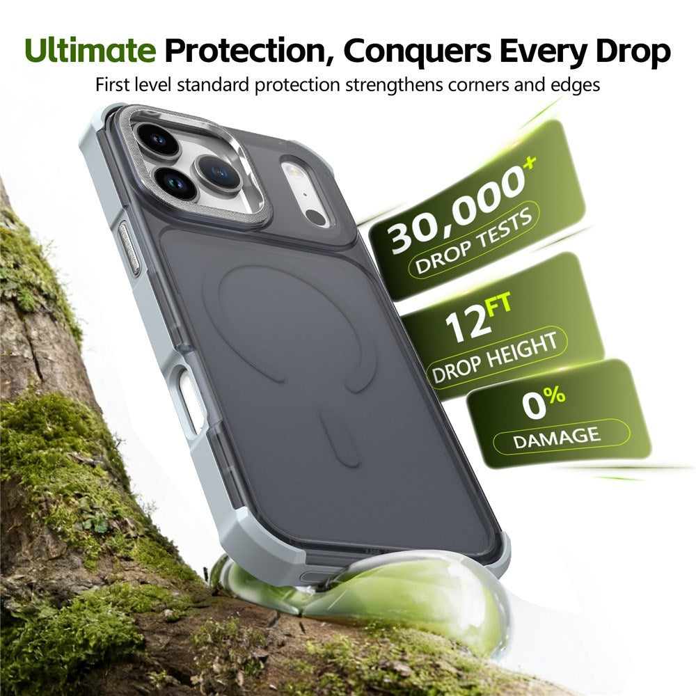 iPhone 17 Pro EIDERWOOD Matt Hybrid Plast Skal - MagSafe Kompatibel - Grå