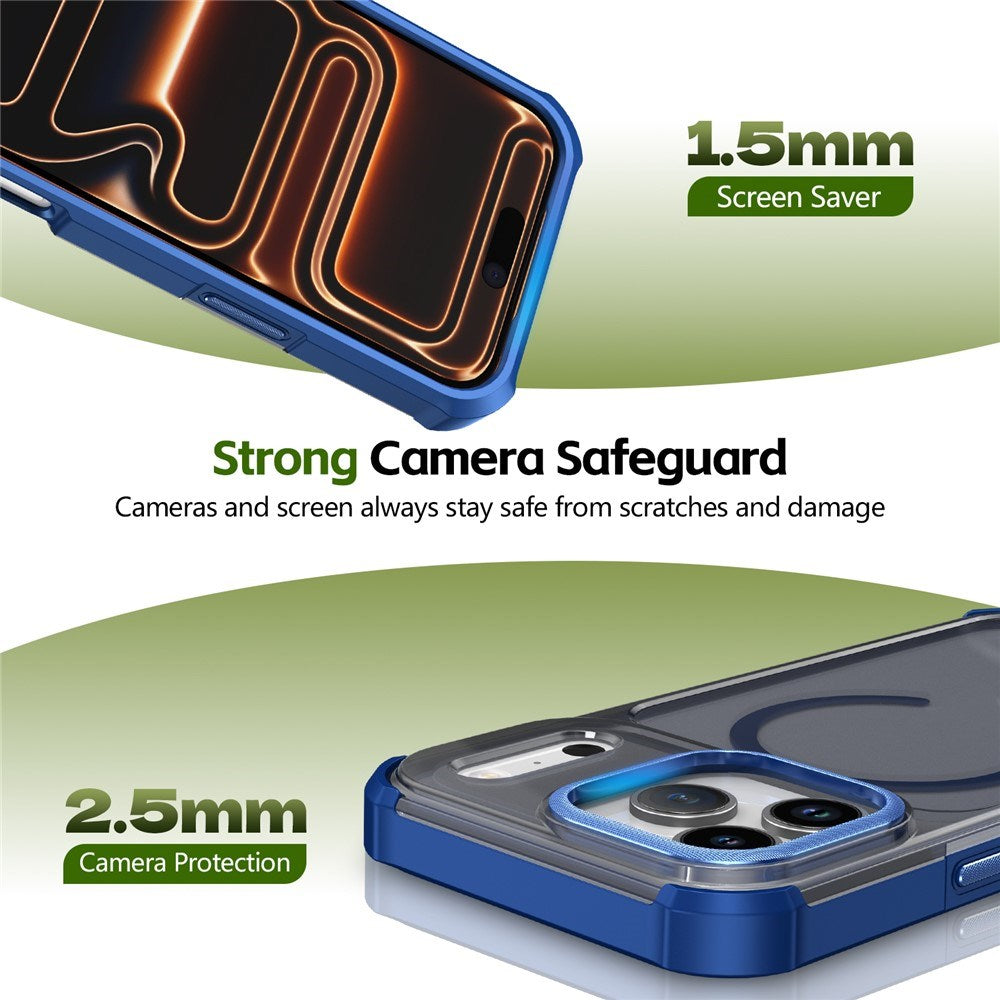 iPhone 17 Pro EIDERWOOD Matt Hybrid Plast Skal - MagSafe Kompatibel - Blå