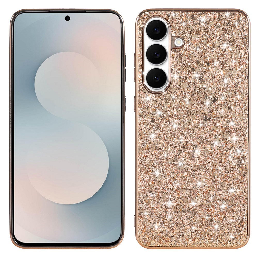 Samsung Galaxy A57 EIDERWOOD Plast Glitter Skal - Roséguld