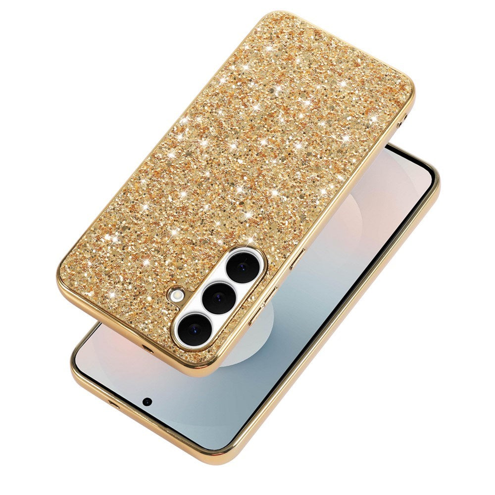 Samsung Galaxy A57 EIDERWOOD Plast Glitter Skal - Roséguld