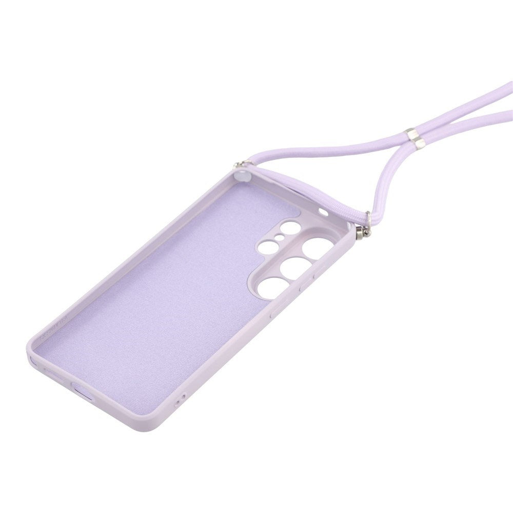 Samsung Galaxy S26 Ultra EIDERWOOD Fodrat Flexibelt Plast Skal m. Rem - Lila