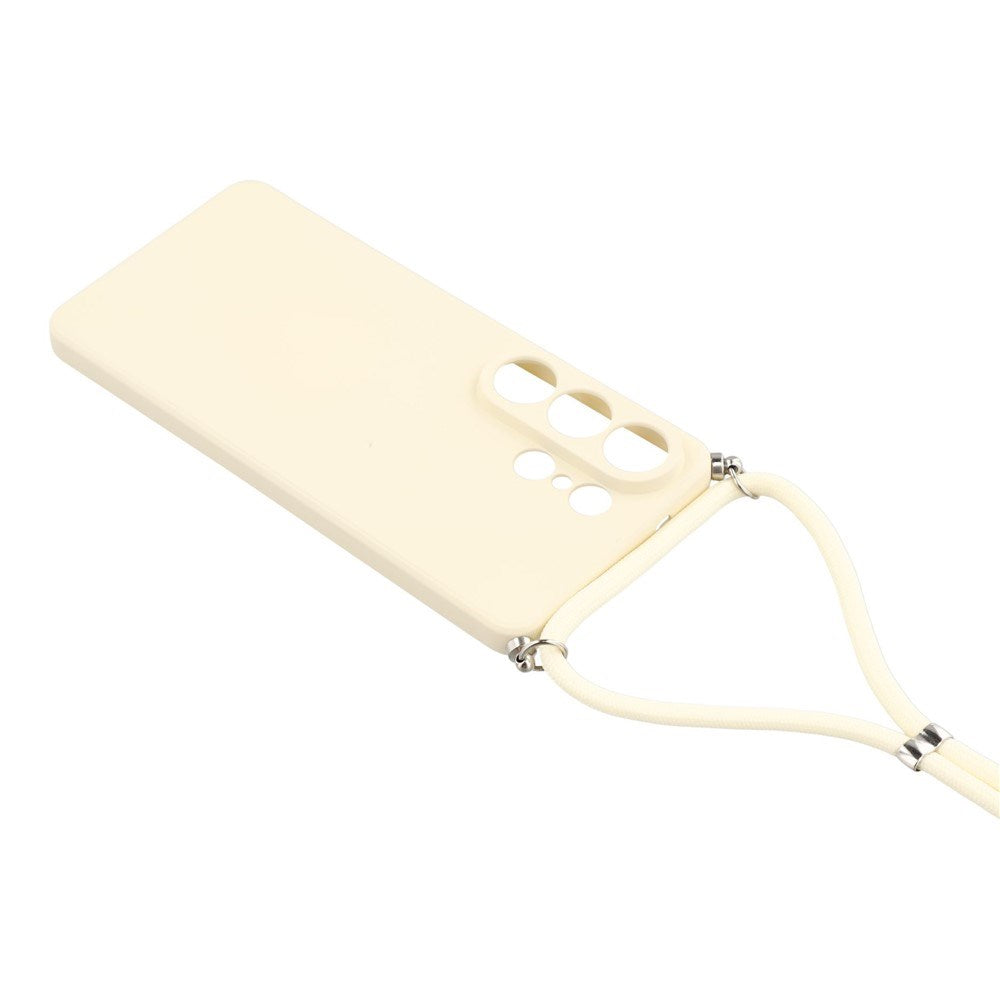 Samsung Galaxy S26 Ultra EIDERWOOD Fodrat Flexibelt Plast Skal m. Rem - Beige