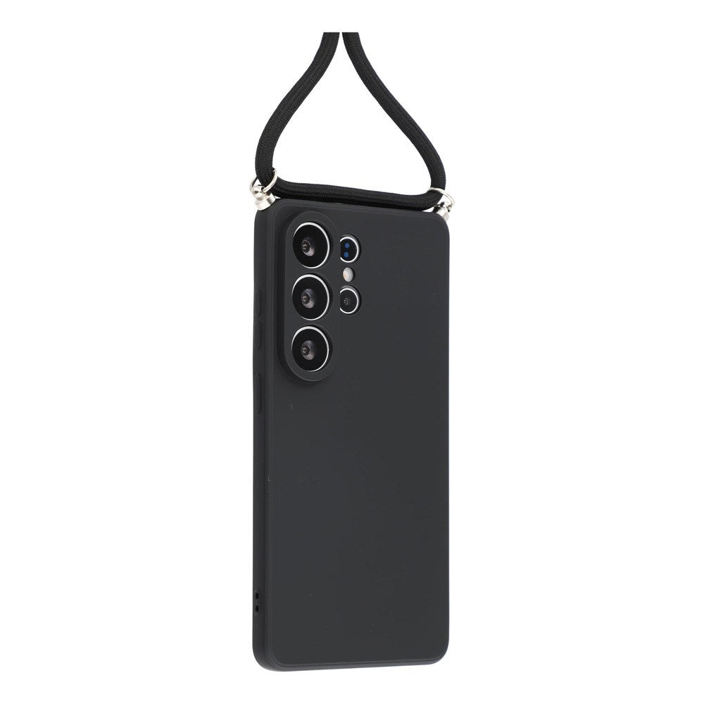 Samsung Galaxy S26 Ultra EIDERWOOD Fodrat Flexibelt Plast Skal m. Rem - Svart