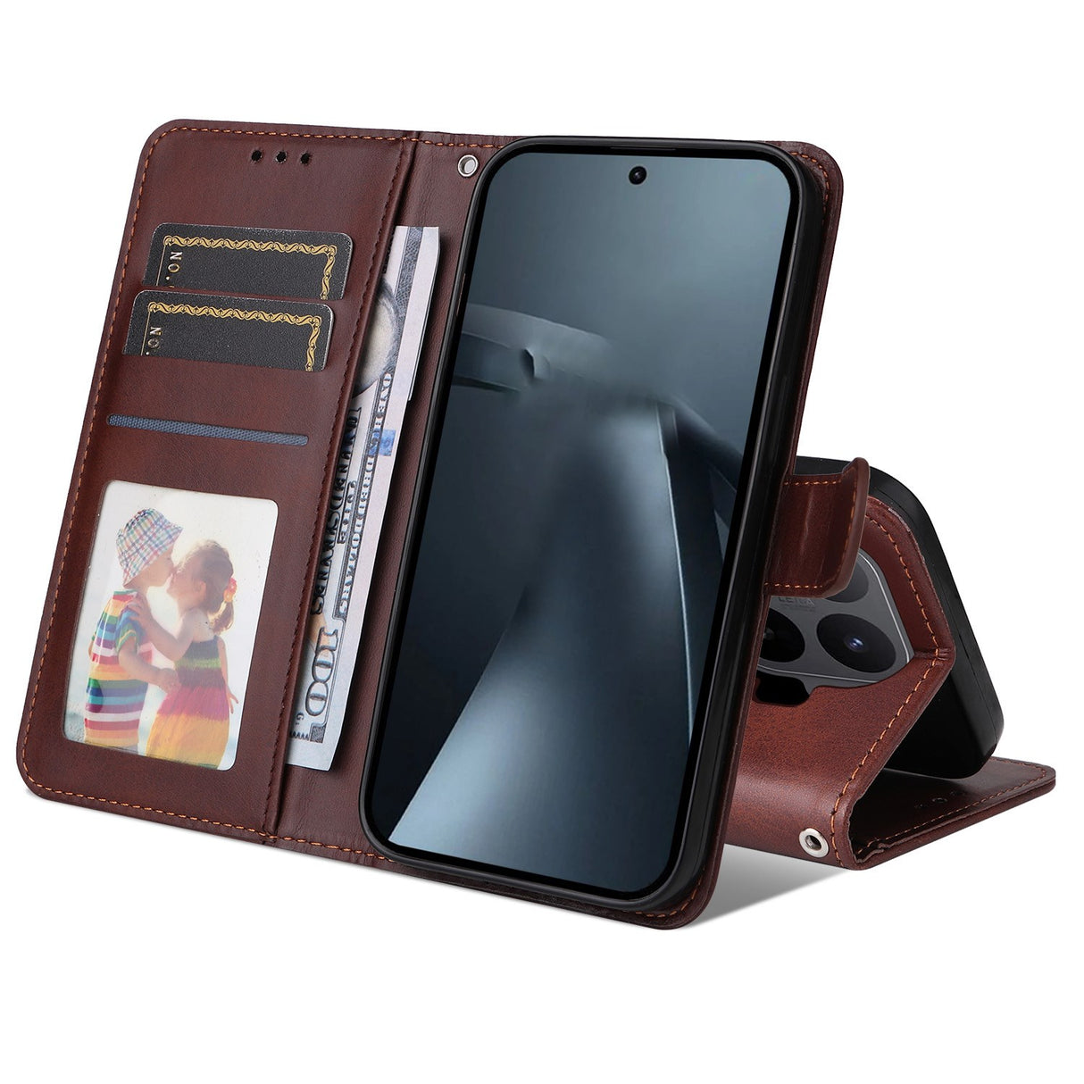 Xiaomi 17T EIDERWOOD Konstläder Fodral m. Rem - Brun