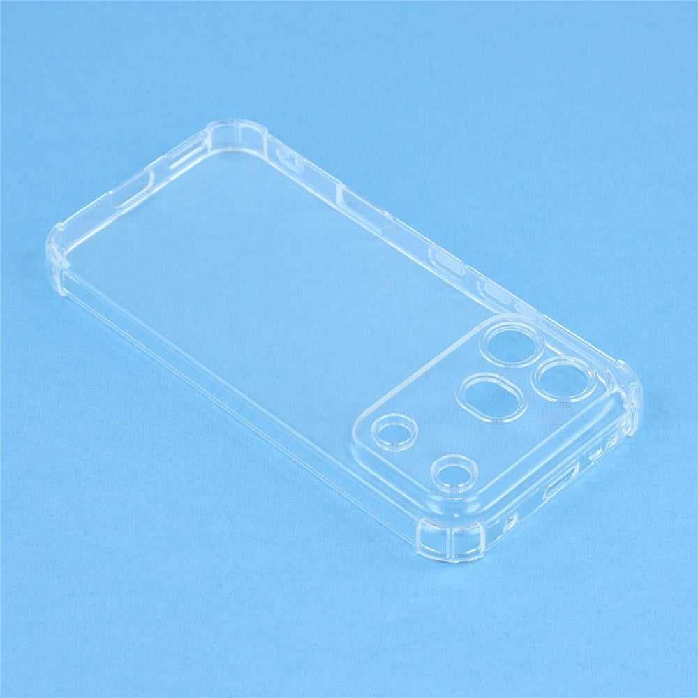 Honor 600 Pro EIDERWOOD Flexibelt Plast Skal m. Stötdämpande Hörn - Genomskinlig