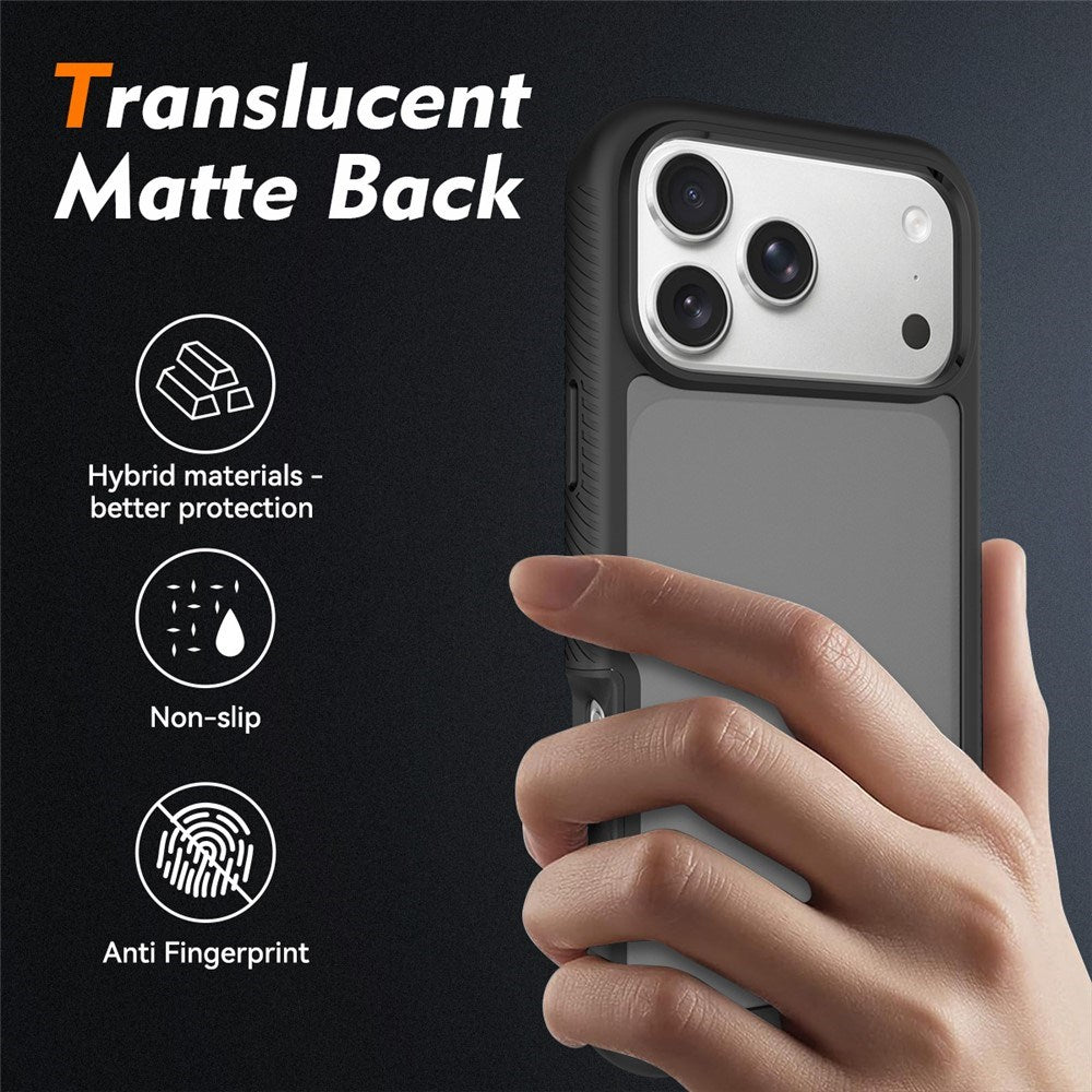 iPhone 18 Pro Max / 17 Pro Max EIDERWOOD Tvådelat Matt Hybrid Plast Skal - Svart