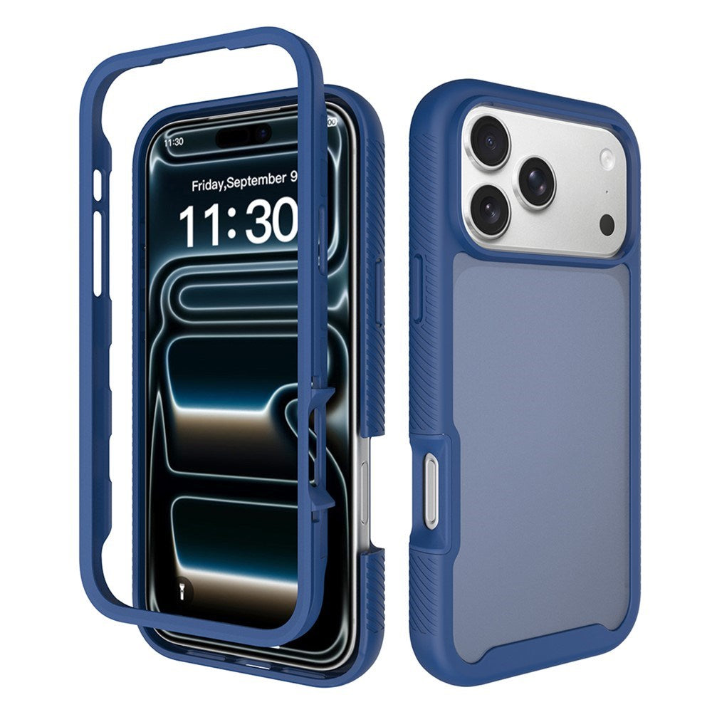 iPhone 18 Pro Max / 17 Pro Max EIDERWOOD Tvådelat Matt Hybrid Plast Skal - Blå