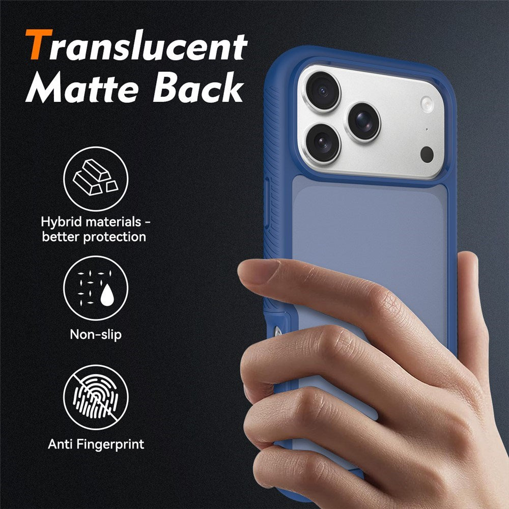 iPhone 18 Pro Max / 17 Pro Max EIDERWOOD Tvådelat Matt Hybrid Plast Skal - Blå
