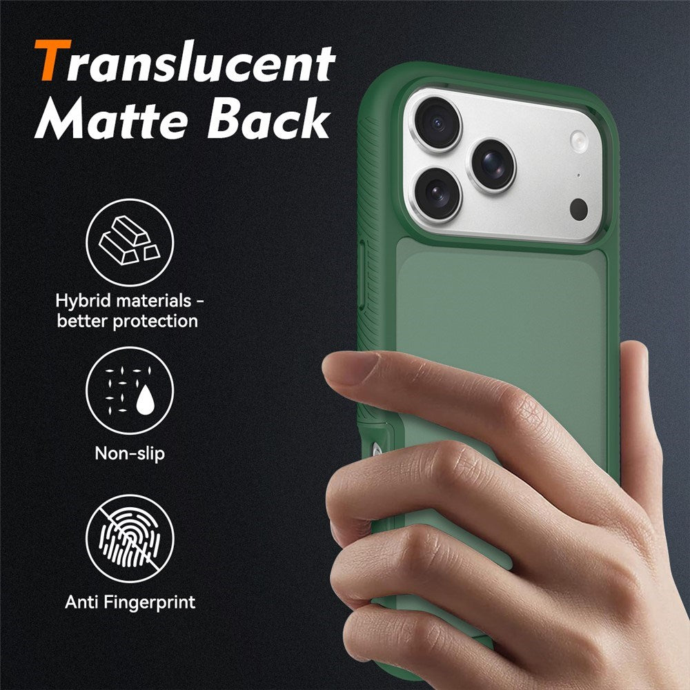 iPhone 18 Pro Max / 17 Pro Max EIDERWOOD Tvådelat Matt Hybrid Plast Skal - Grön