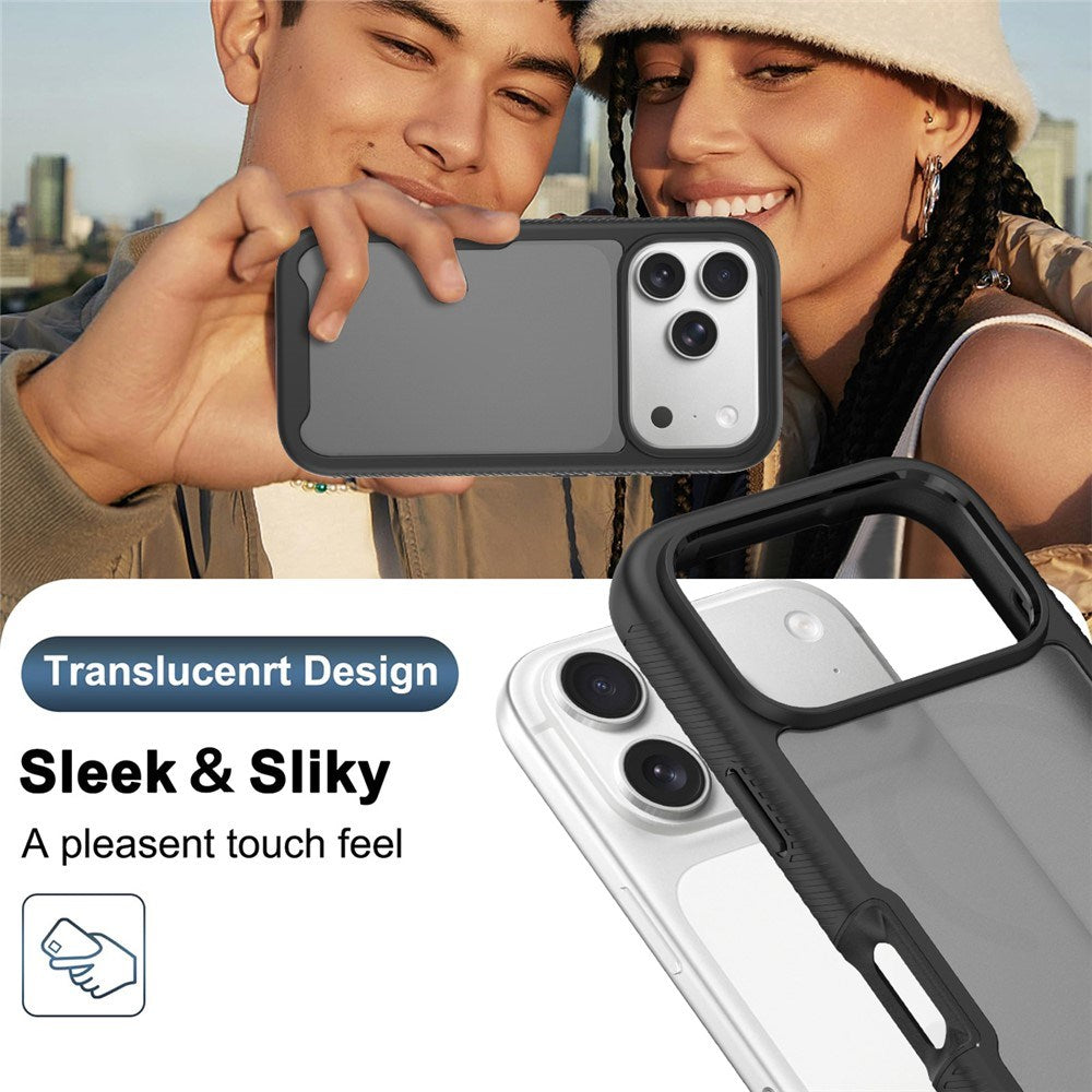 iPhone 18 Pro / 17 Pro EIDERWOOD Tvådelat Matt Hybrid Plast Skal - Svart