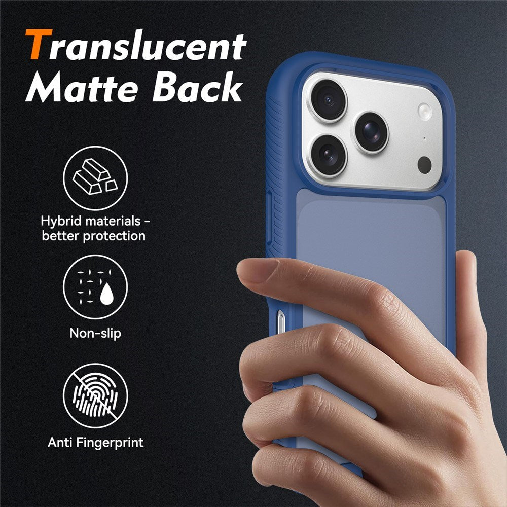 iPhone 18 Pro / 17 Pro EIDERWOOD Tvådelat Matt Hybrid Plast Skal - Blå