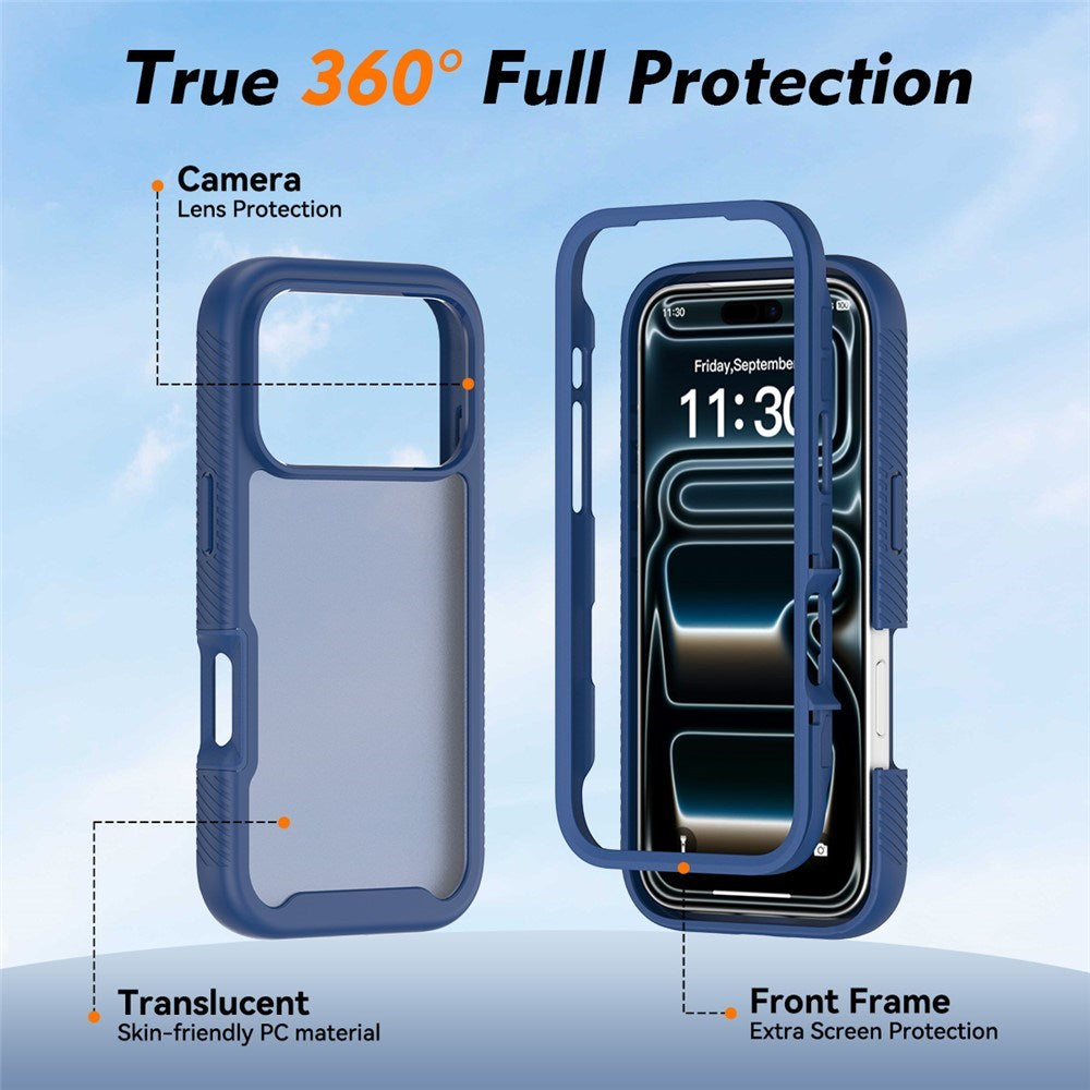 iPhone 18 Pro / 17 Pro EIDERWOOD Tvådelat Matt Hybrid Plast Skal - Blå