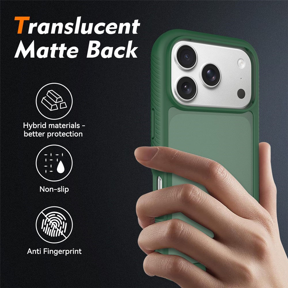 iPhone 18 Pro / 17 Pro EIDERWOOD Tvådelat Matt Hybrid Plast Skal - Grön