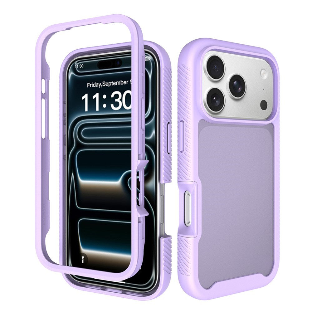 iPhone 18 Pro / 17 Pro EIDERWOOD Tvådelat Matt Hybrid Plast Skal - Lila