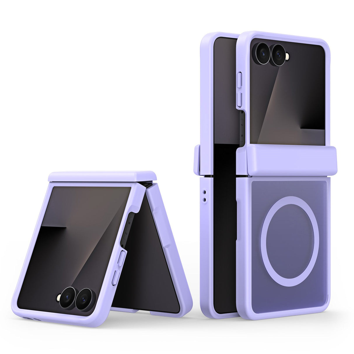 Samsung Galaxy Z Flip8 DUX DUCIS Hybrid Skal med Matt Baksida – MagSafe Kompatibel – Lila