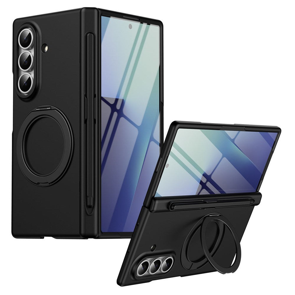 Samsung Galaxy Z Fold8 Ultra EIDERWOOD Skal med Skärmskydd & Stativfunktion - Svart