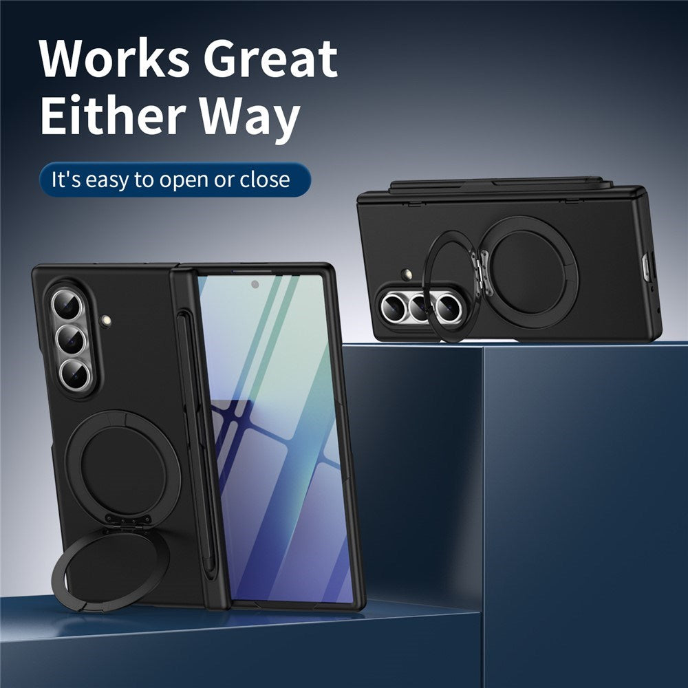 Samsung Galaxy Z Fold8 Ultra EIDERWOOD Skal med Skärmskydd & Stativfunktion - Svart