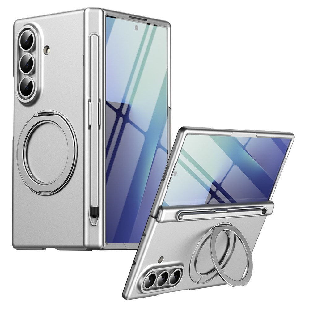 Samsung Galaxy Z Fold8 Ultra EIDERWOOD Skal med Skärmskydd & Stativfunktion - Silver