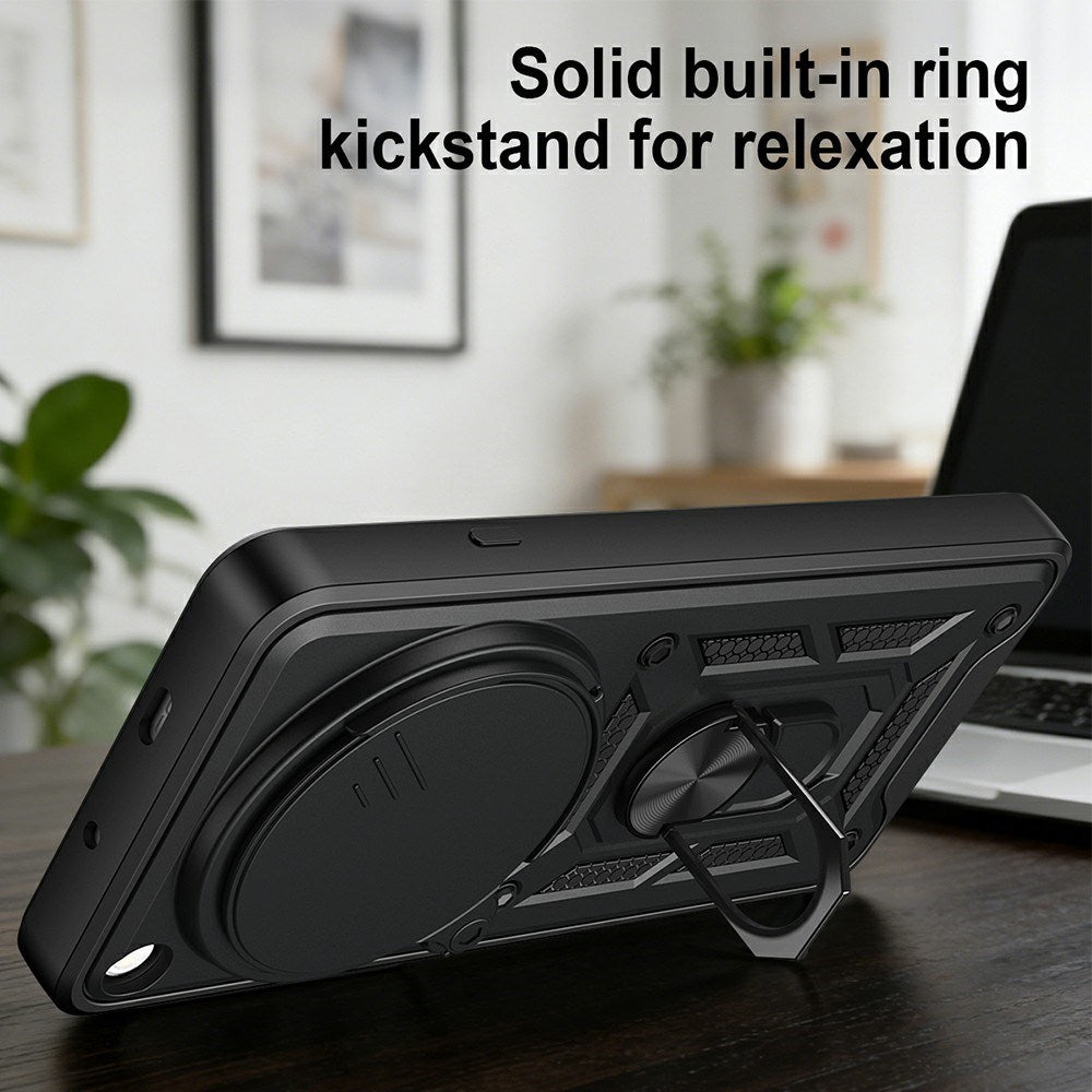 OPPO Find X9 Ultra EIDERWOOD Hantverkare Skal med 360° Roterbar Camslider & Kickstand - Svart / Silver