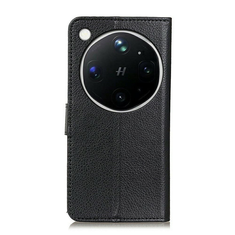 OPPO Find X9 Ultra EIDERWOOD Konstläder Fodral m. Korthållare & Stativfunktion - Svart