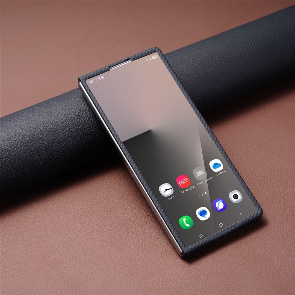 Samsung Galaxy Z Fold8 Hårt Plast Carbon Skal - MagSafe Kompatibel - Svart