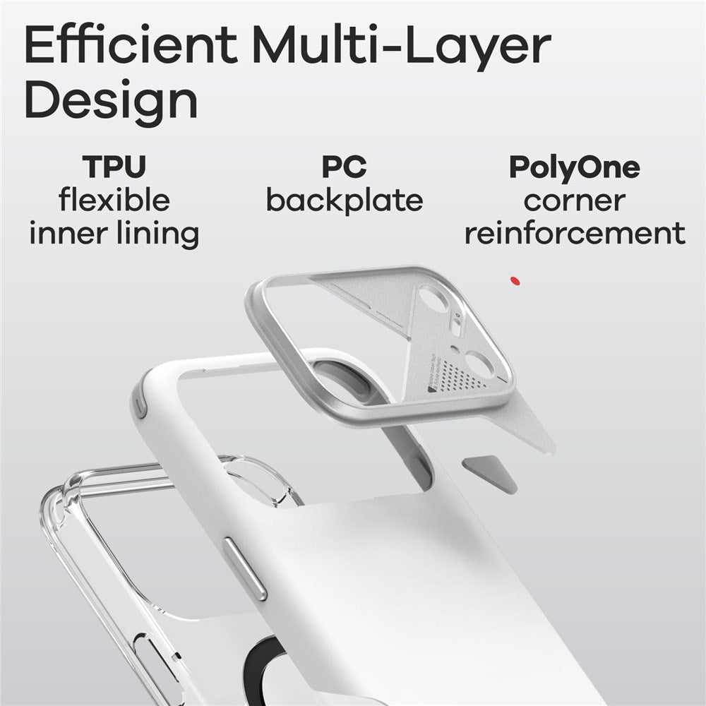 iPhone 17 Pro Max AULUMU Stötdämpande Hybrid Skal - MagSafe Kompatibelt - Svart