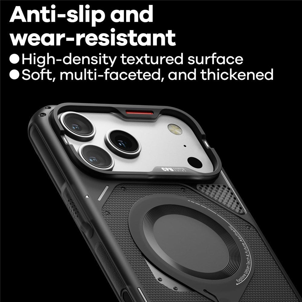 iPhone 17 Pro Max AULUMU Värmeavledande Flexibelt Skal - MagSafe Kompatibelt - Svart