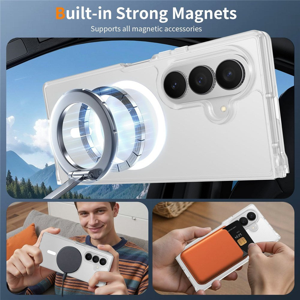 Samsung Galaxy Z Fold8 Matt Flexibelt Plast Skal - MagSafe Kompatibel - Genomskinlig