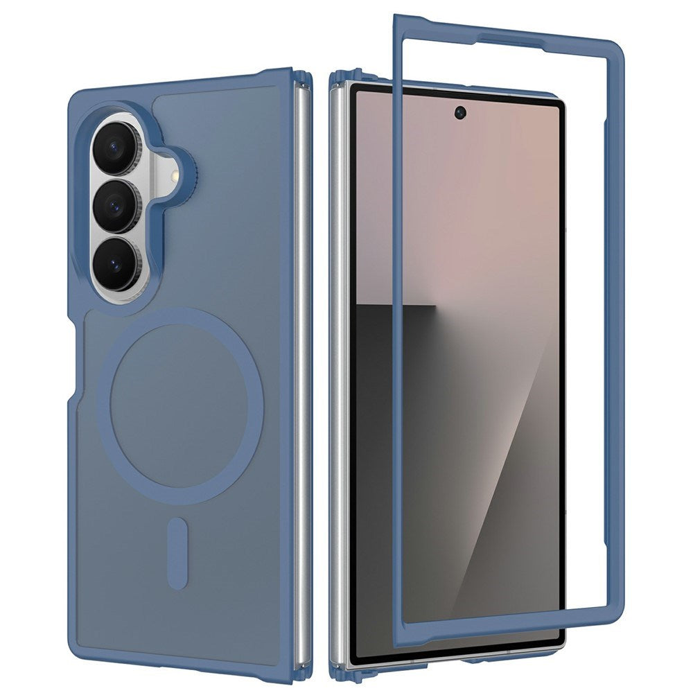 Samsung Galaxy Z Fold8 Matt Flexibelt Plast Skal - MagSafe Kompatibel - Blå