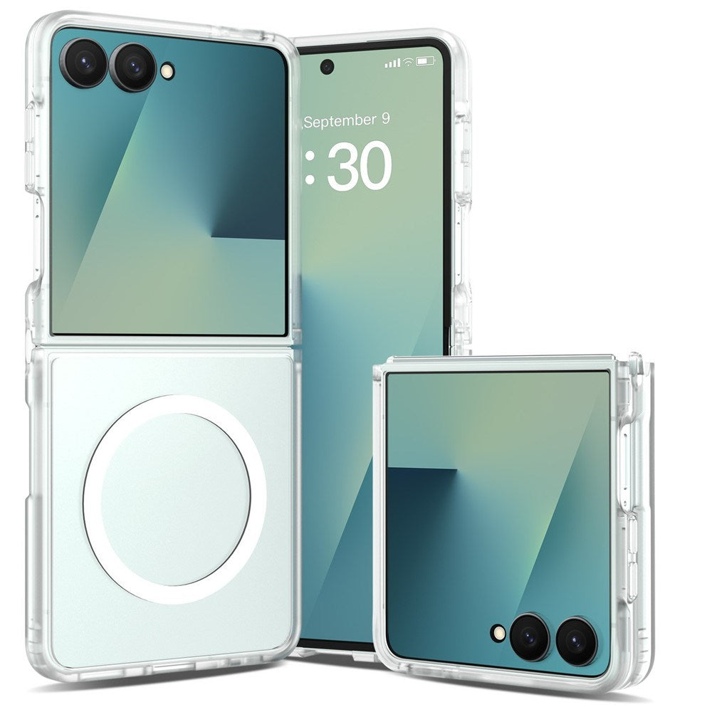 Samsung Galaxy Z Flip8 Matt Flexibelt Plast Skal - MagSafe Kompatibel - Genomskinlig