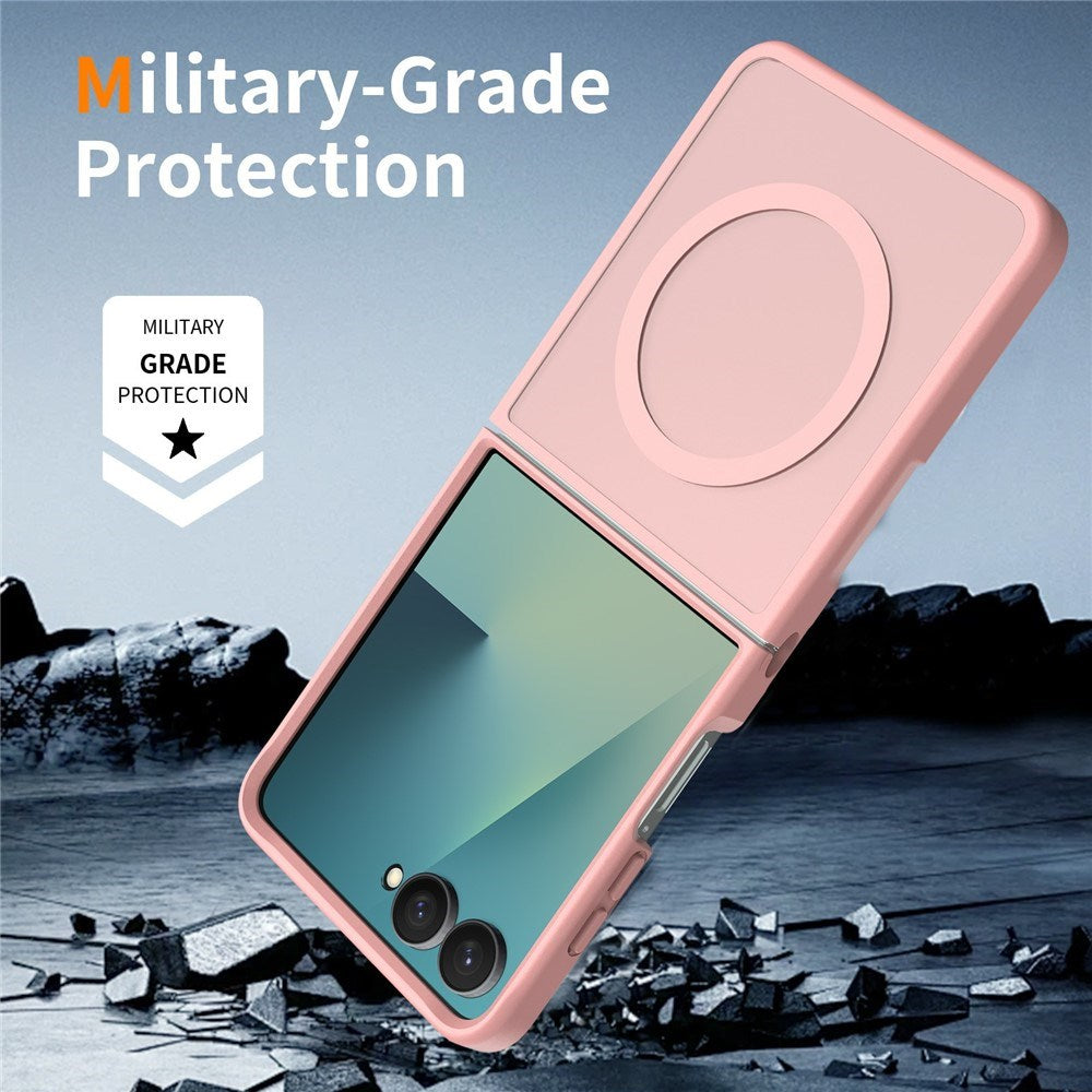 Samsung Galaxy Z Flip8 Matt Flexibelt Plast Skal - MagSafe Kompatibel - Rosa