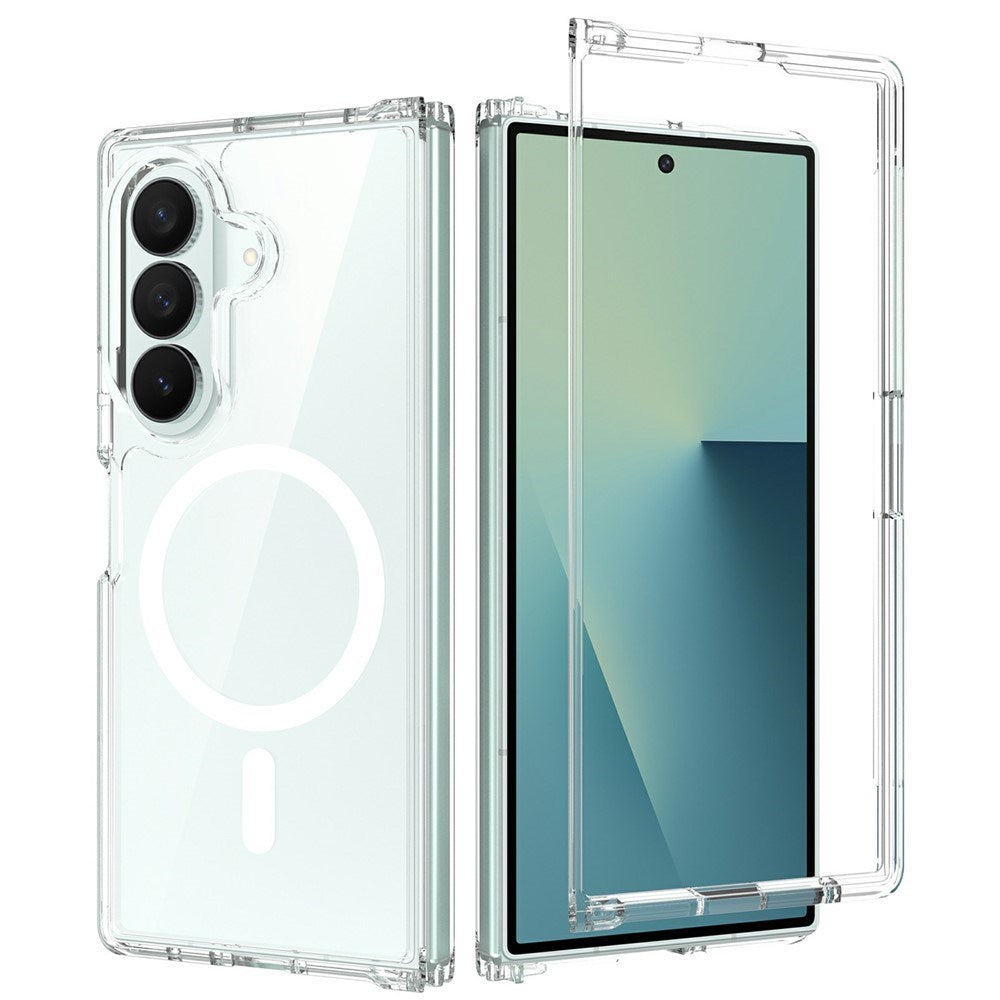 Samsung Galaxy Z Fold8 Hybrid Plast Skal - MagSafe Kompatibel - Genomskinlig