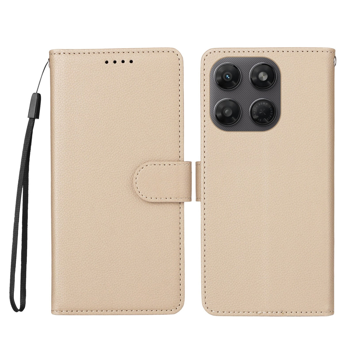 Motorola Moto G47 / G37 EIDERWOOD Flipfodral (RFID-blockerande) - Beige