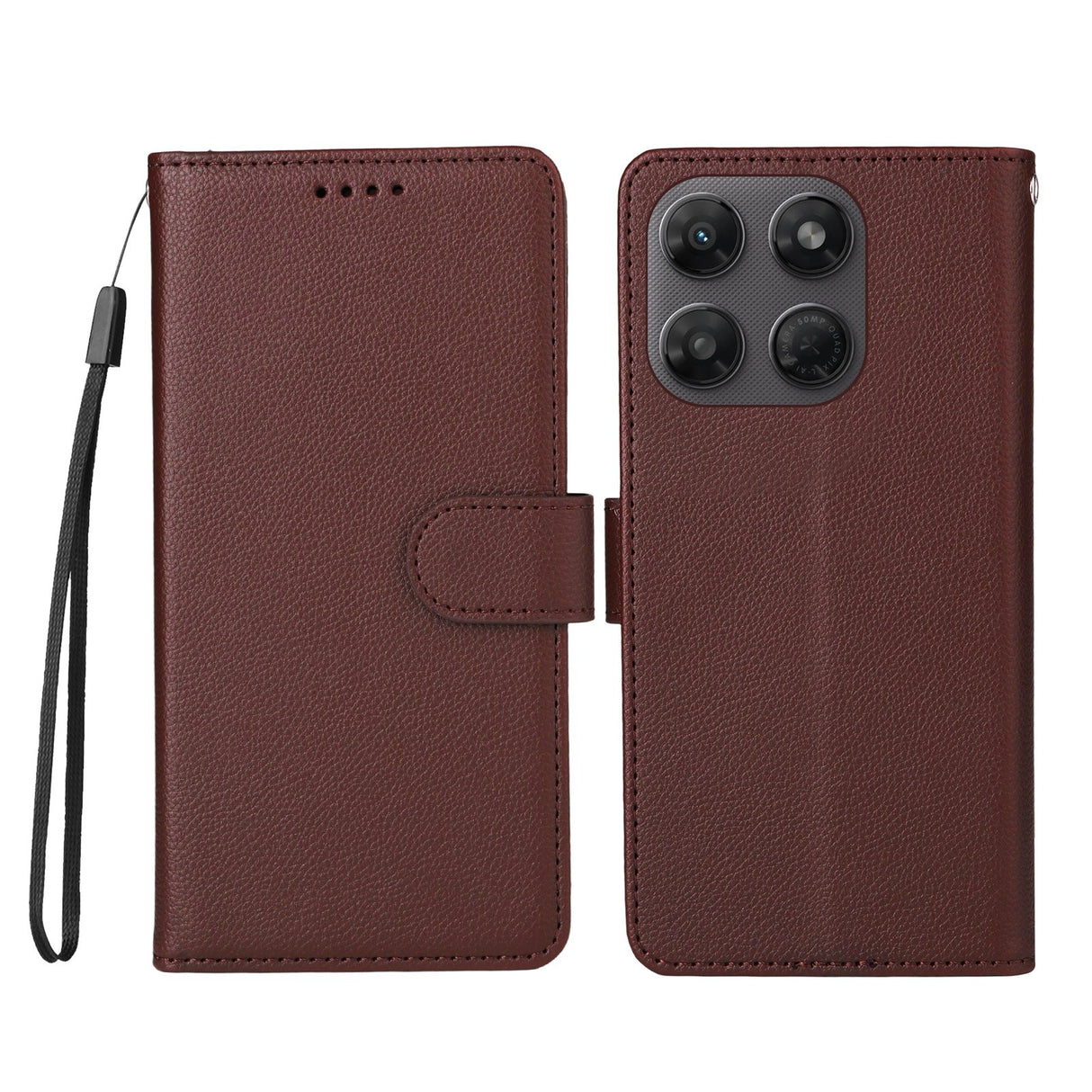 Motorola Moto G47 / G37 EIDERWOOD Flipfodral (RFID-blockerande) - Brun