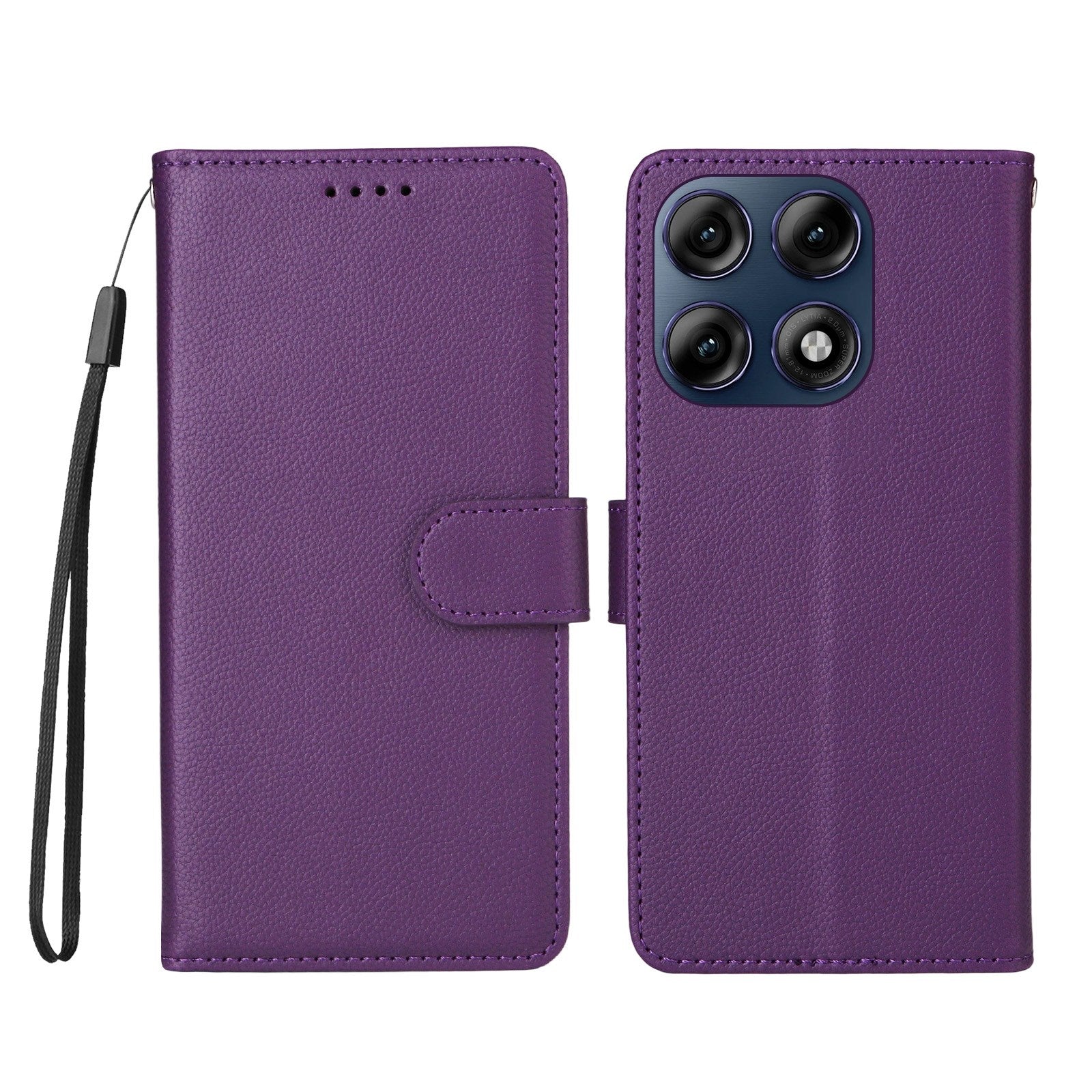 Motorola Edge 70 Pro EIDERWOOD Konstläder Fodral m. Rem - Lila