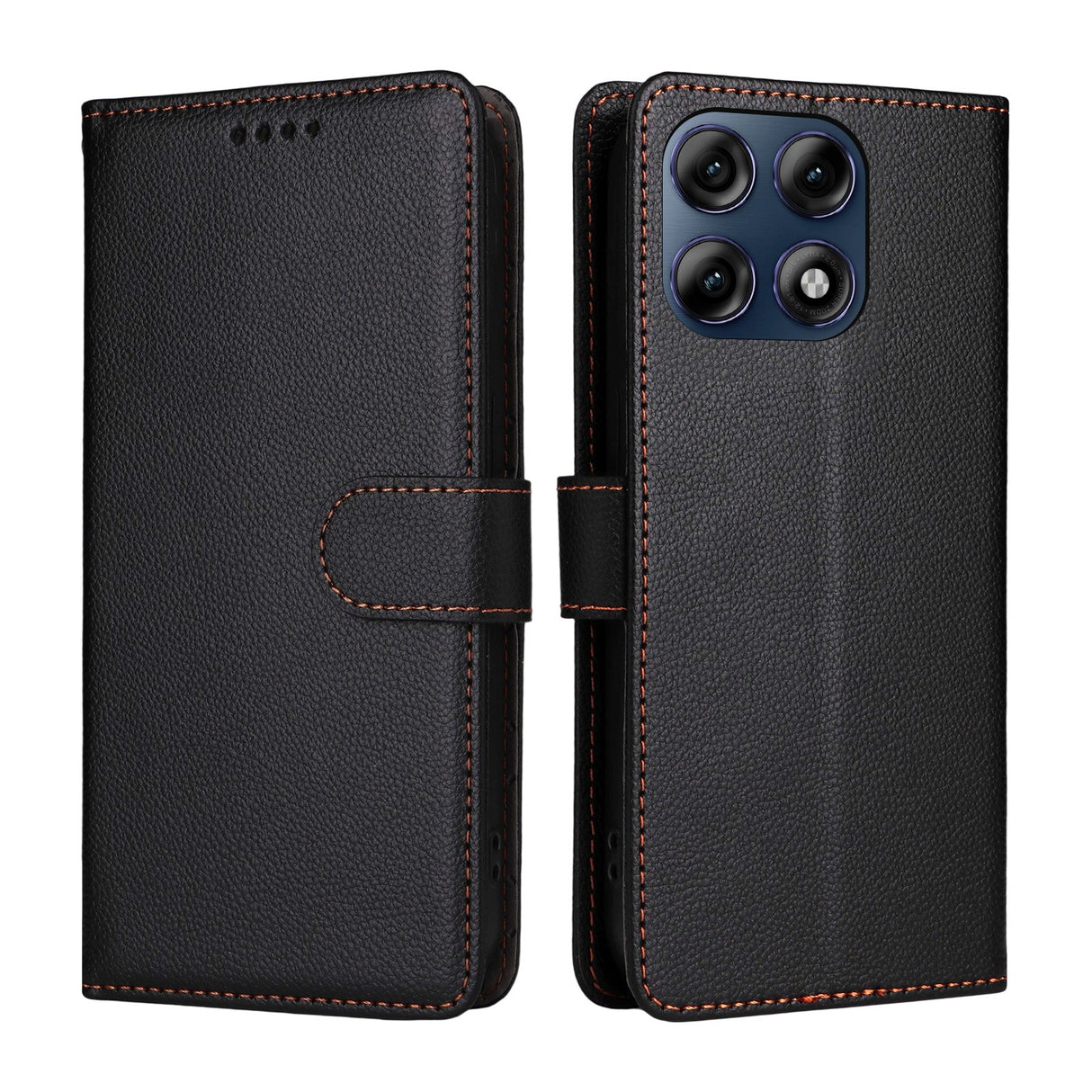 Motorola Edge 70 Pro EIDERWOOD Konstläder Fodral m. Rem - Svart
