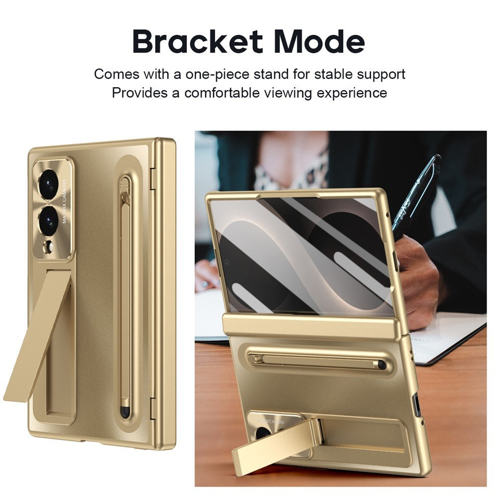 Samsung Galaxy Z Fold8 EIDERWOOD Skal med Styluspenna & Stöd - Guld