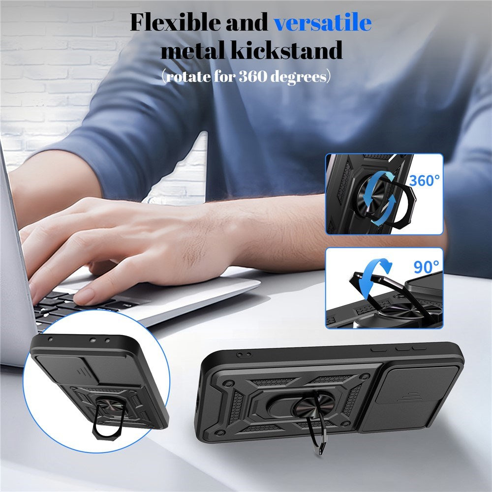 OnePlus Nord CE6 EIDERWOOD Hybrid Hantverkar Skal m. Kickstand & Cam Slider - Svart