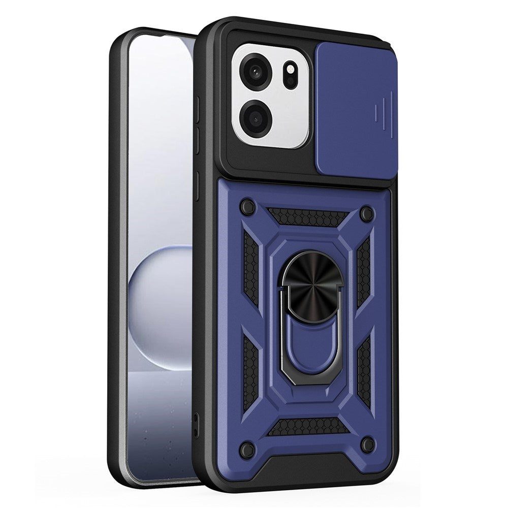 OnePlus Nord CE6 EIDERWOOD Hybrid Hantverkar Skal m. Kickstand & Cam Slider - Blå
