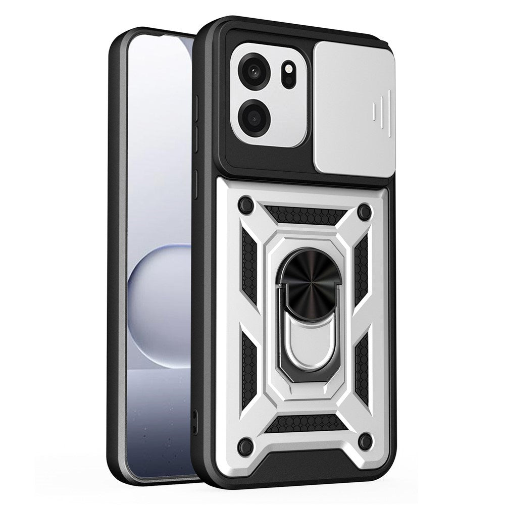 OnePlus Nord CE6 EIDERWOOD Hybrid Hantverkar Skal m. Kickstand & Cam Slider - Silver