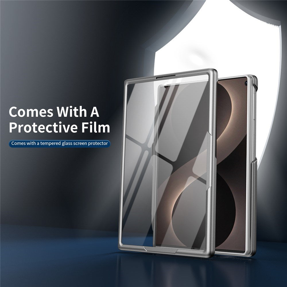 Samsung Galaxy Z Fold8 EIDERWOOD Skal med Skärmskydd & Stativfunktion - Grå