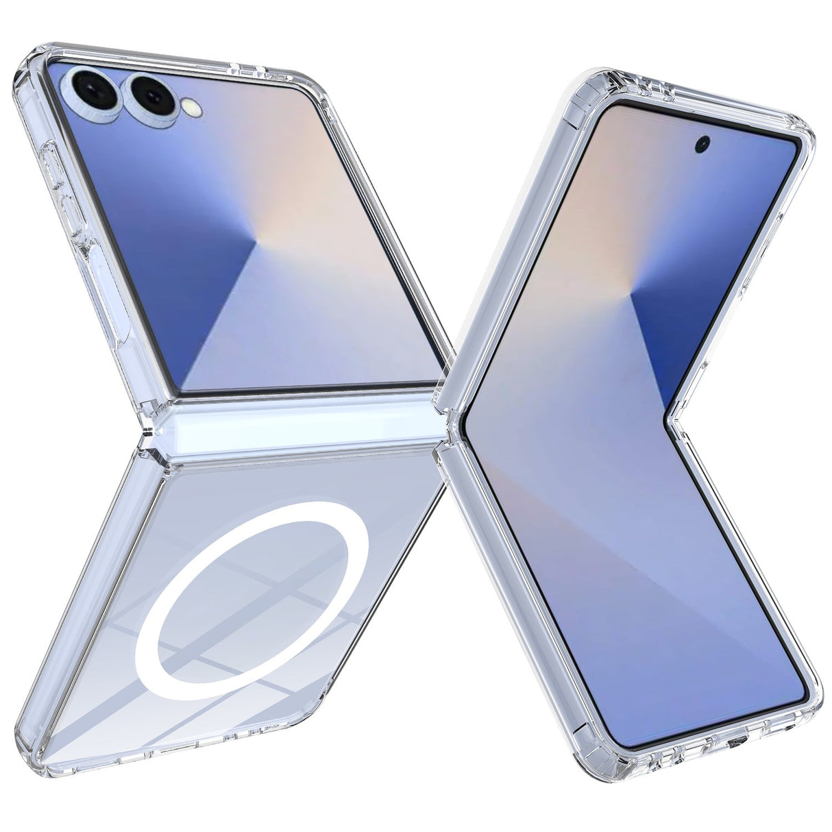 Samsung Galaxy Z Flip8 EIDERWOOD Hybrid Plast Skal - MagSafe Kompatibel - Genomskinlig