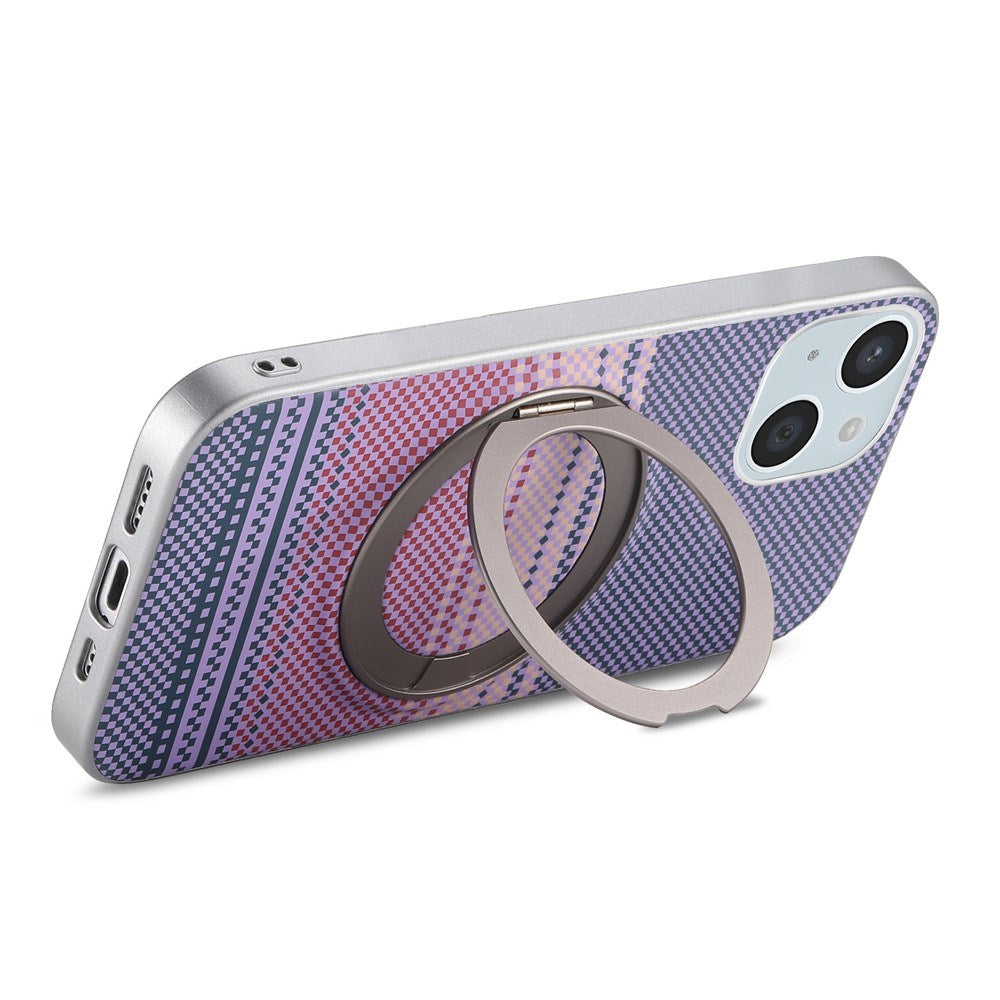 iPhone 14 / 13 EIDERWOOD Hybrid Plast Gradient Skal m. Roterande Kickstand - MagSafe Kompatibel - Lila