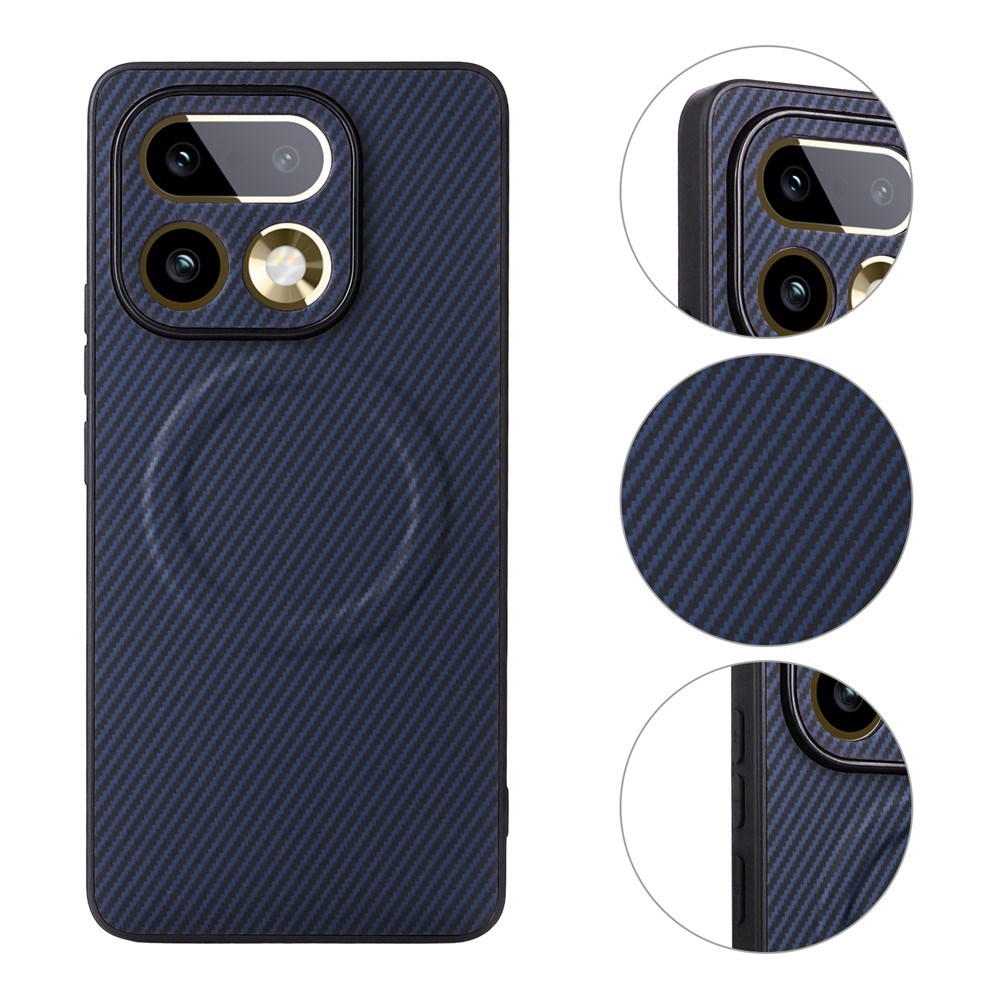 Realme 16 Pro EIDERWOOD Hybrid Carbon Skal - MagSafe Kompatibel - Blå